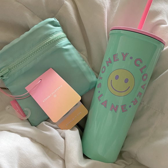 Stoney Clover Lane Other - STONEY CLOVER LANE X TARGET green tumbler & bag